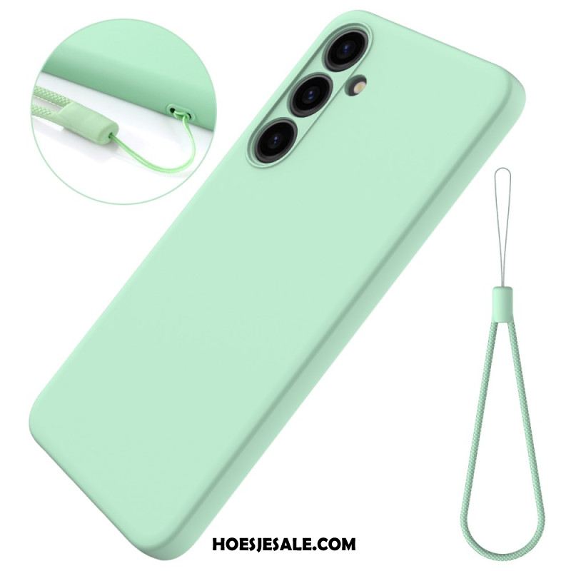 Hoesje Samsung Galaxy S24 Plus 5g Vloeibare Siliconen Band