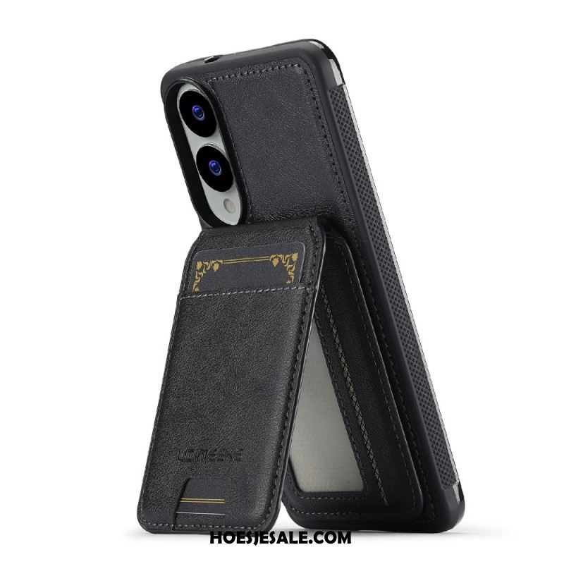 Hoesje Samsung Galaxy S25 5g Edge Afneembare Magnetische Kaarthouder Bescherming Hoesje