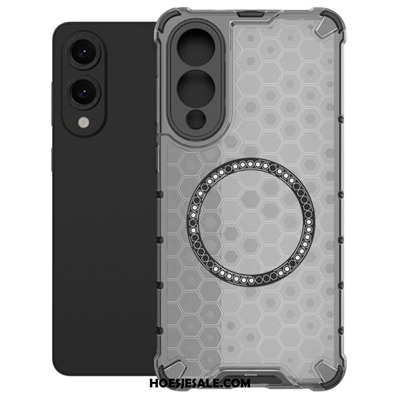 Hoesje Samsung Galaxy S25 5g Edge Compatibel Met Magsafe Honeycomb Bescherming Hoesje