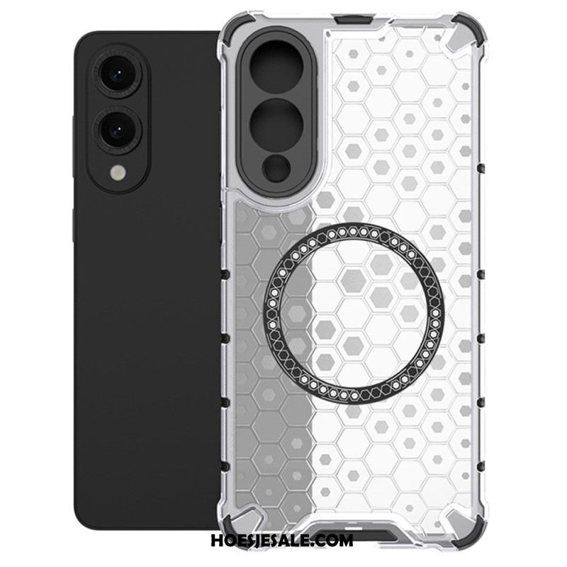 Hoesje Samsung Galaxy S25 5g Edge Compatibel Met Magsafe Honeycomb Bescherming Hoesje