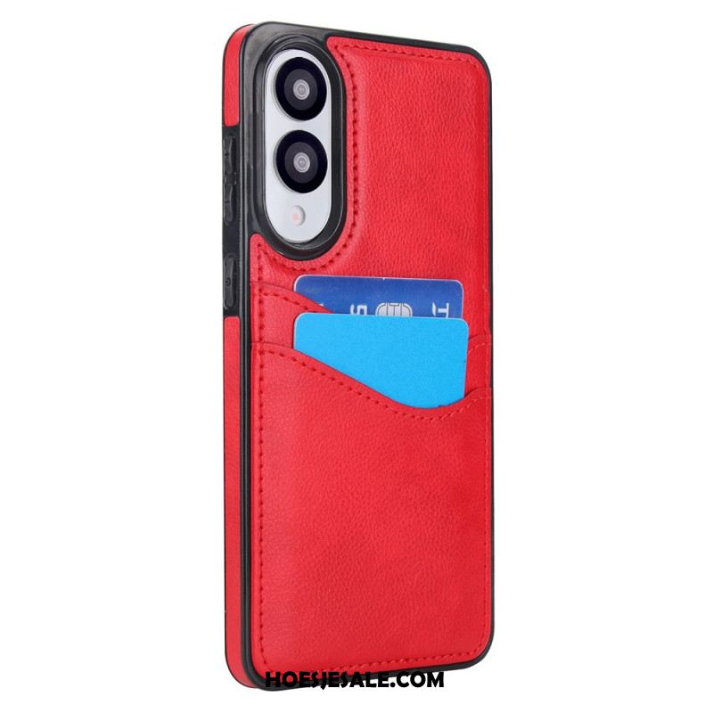 Hoesje Samsung Galaxy S25 5g Edge Leerlook Met Kaart Houder