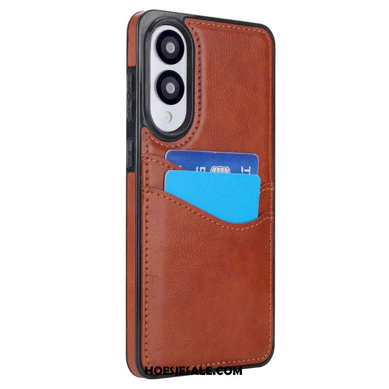 Hoesje Samsung Galaxy S25 5g Edge Leerlook Met Kaart Houder