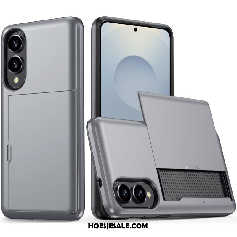 Hoesje Samsung Galaxy S25 5g Edge Schuifbare Kaarthouder Bescherming Hoesje
