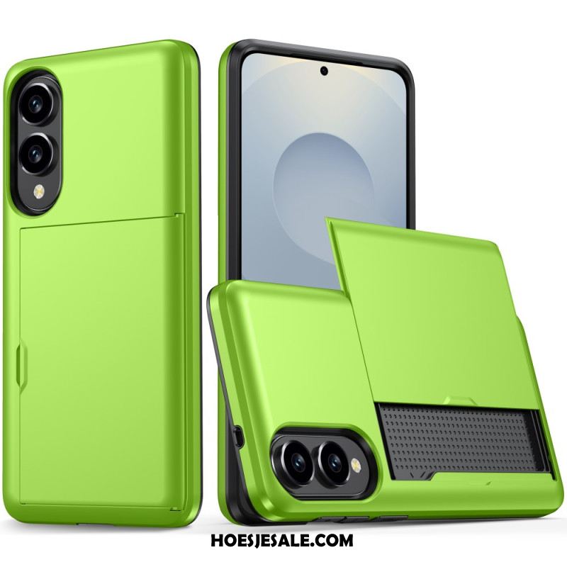 Hoesje Samsung Galaxy S25 5g Edge Schuifbare Kaarthouder Bescherming Hoesje