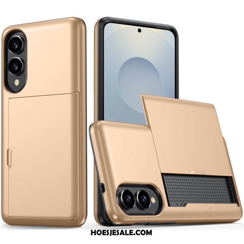 Hoesje Samsung Galaxy S25 5g Edge Schuifbare Kaarthouder Bescherming Hoesje