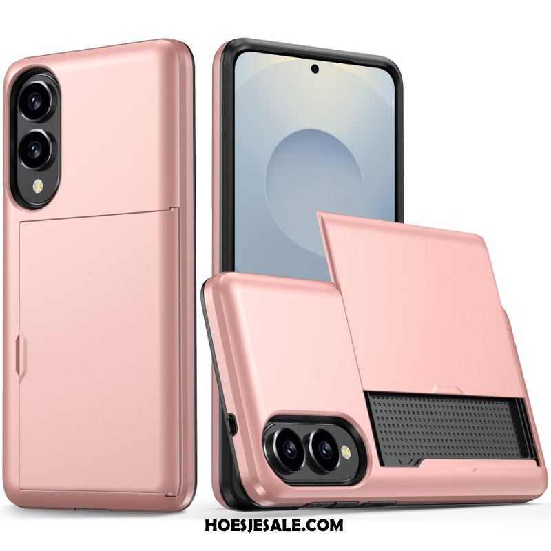 Hoesje Samsung Galaxy S25 5g Edge Schuifbare Kaarthouder Bescherming Hoesje