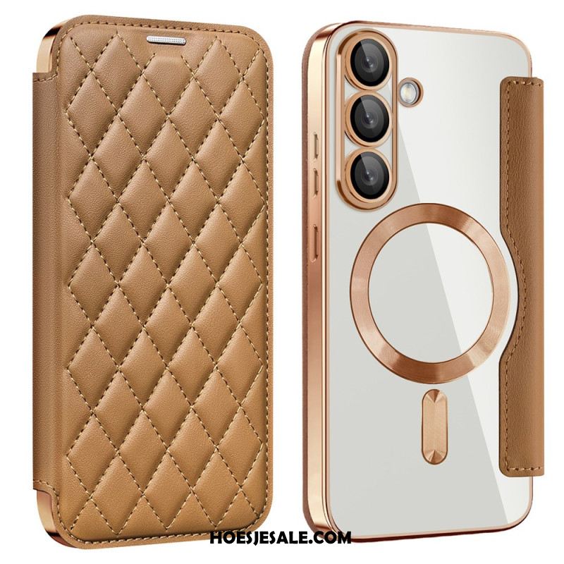 Hoesje Samsung Galaxy S25 5g Gewatteerd Compatibel Met Magsafe