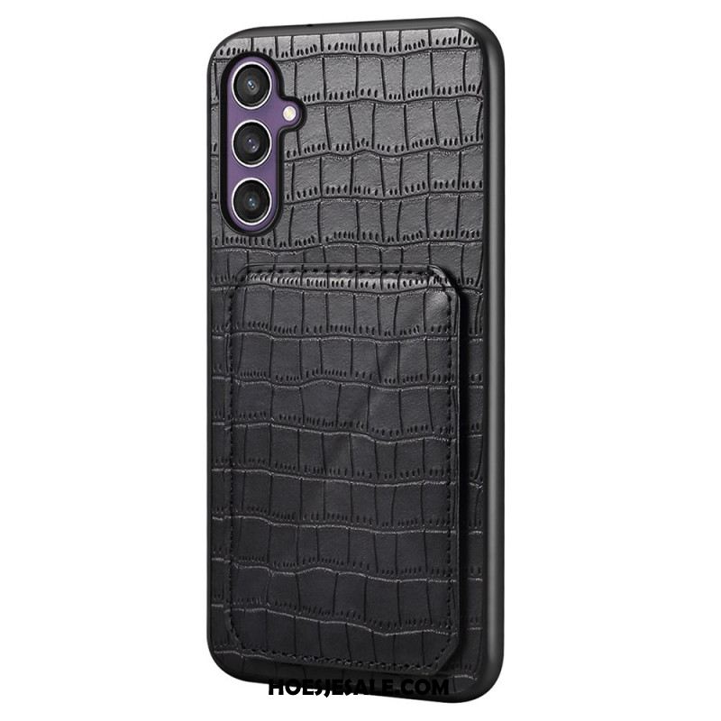 Hoesje Samsung Galaxy S25 5g Kaarthouder Met Krokodillenprint