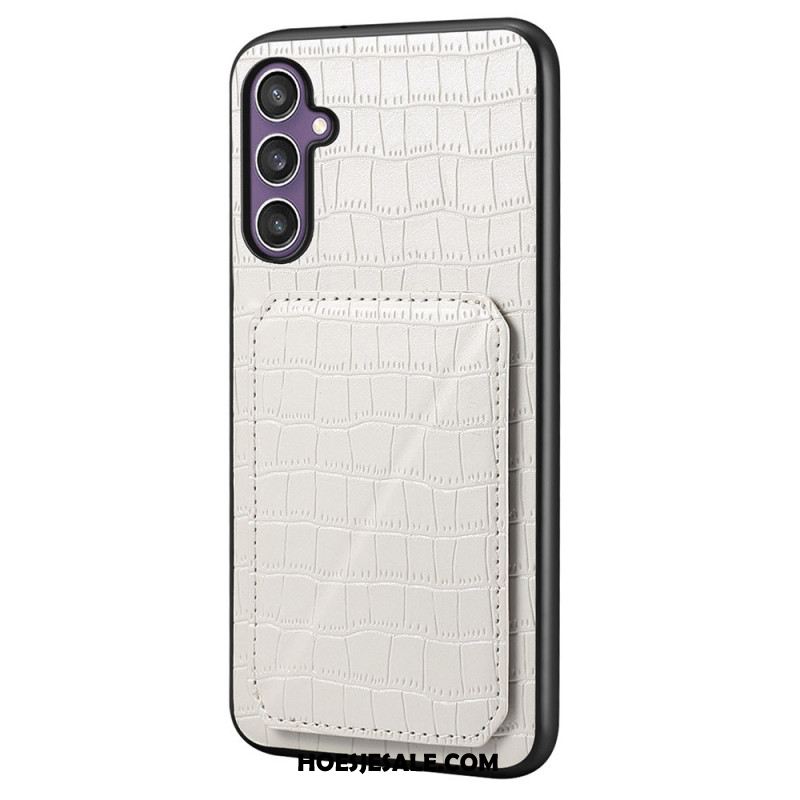Hoesje Samsung Galaxy S25 5g Kaarthouder Met Krokodillenprint