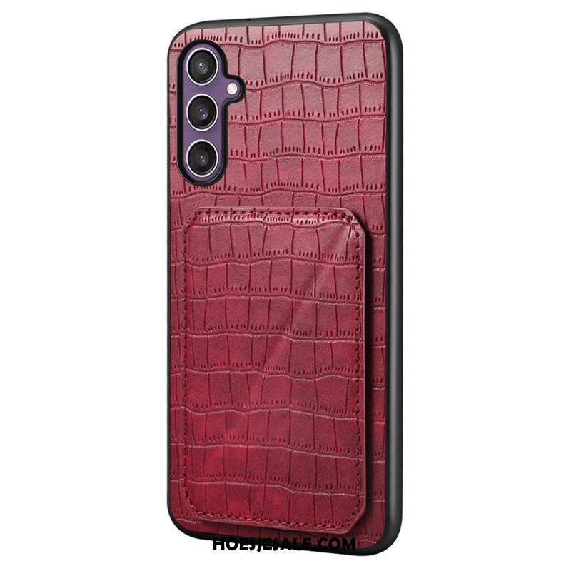 Hoesje Samsung Galaxy S25 5g Kaarthouder Met Krokodillenprint