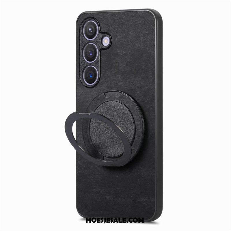 Hoesje Samsung Galaxy S25 5g Magsafe-compatibel Vintage Suède-effect