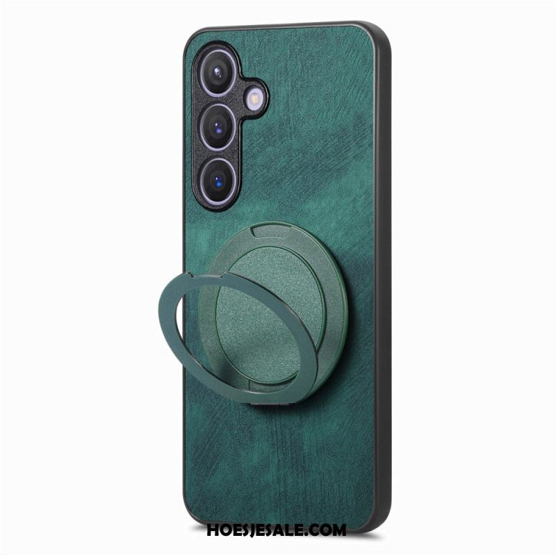 Hoesje Samsung Galaxy S25 5g Magsafe-compatibel Vintage Suède-effect