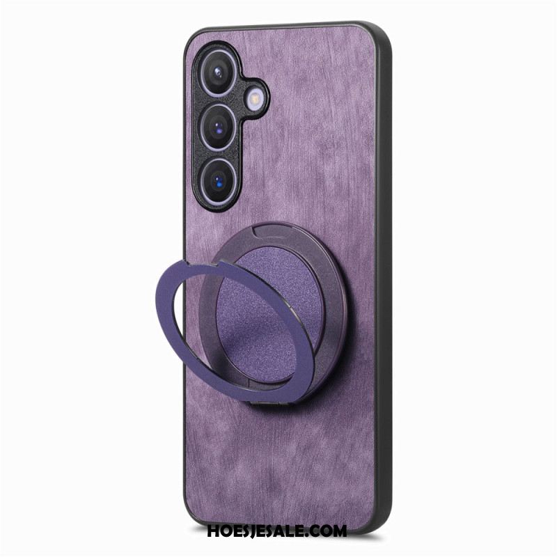 Hoesje Samsung Galaxy S25 5g Magsafe-compatibel Vintage Suède-effect