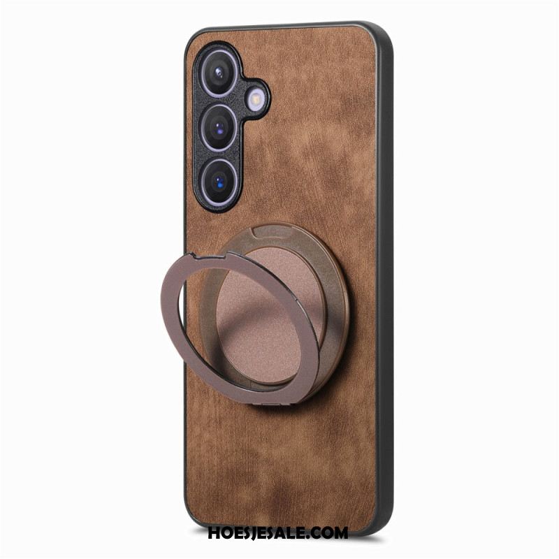 Hoesje Samsung Galaxy S25 5g Magsafe-compatibel Vintage Suède-effect