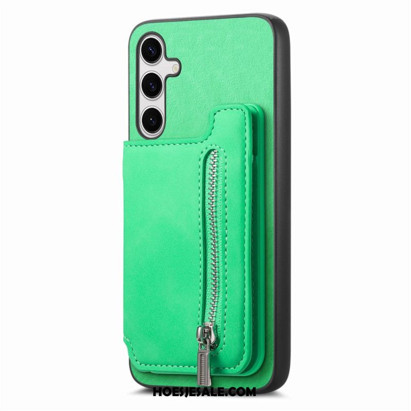 Hoesje Samsung Galaxy S25 5g Met Afneembare Magnetische Kaarthouder Bescherming Hoesje