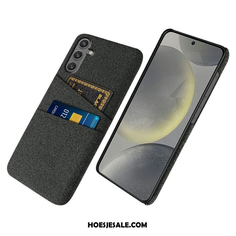 Hoesje Samsung Galaxy S25 5g Stoffen Kaarthouder Bescherming Hoesje