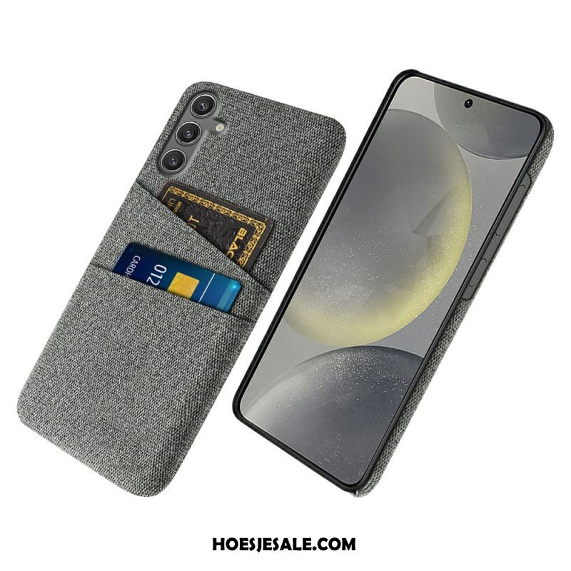 Hoesje Samsung Galaxy S25 5g Stoffen Kaarthouder Bescherming Hoesje
