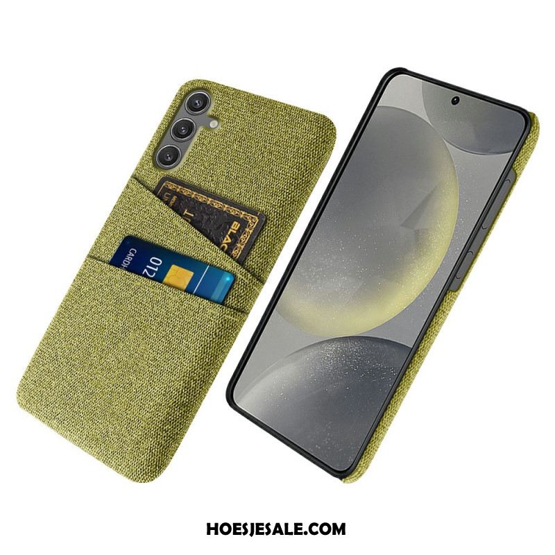 Hoesje Samsung Galaxy S25 5g Stoffen Kaarthouder Bescherming Hoesje