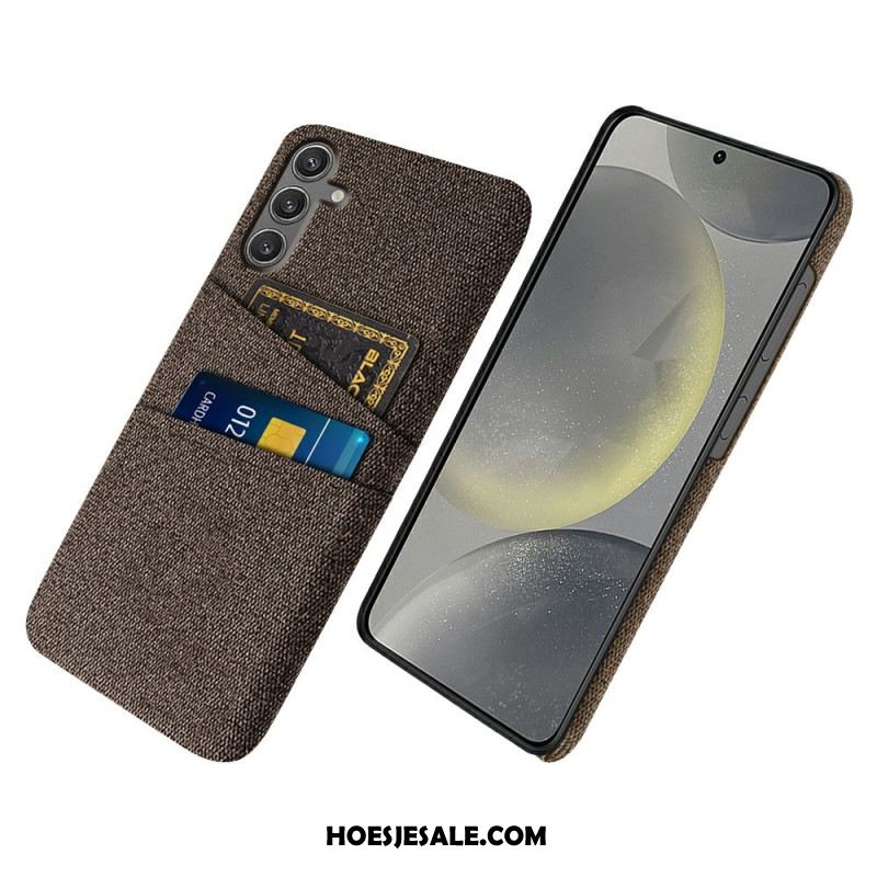 Hoesje Samsung Galaxy S25 5g Stoffen Kaarthouder Bescherming Hoesje
