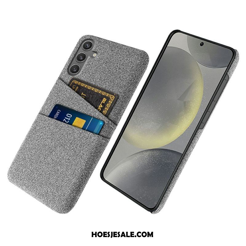 Hoesje Samsung Galaxy S25 5g Stoffen Kaarthouder Bescherming Hoesje