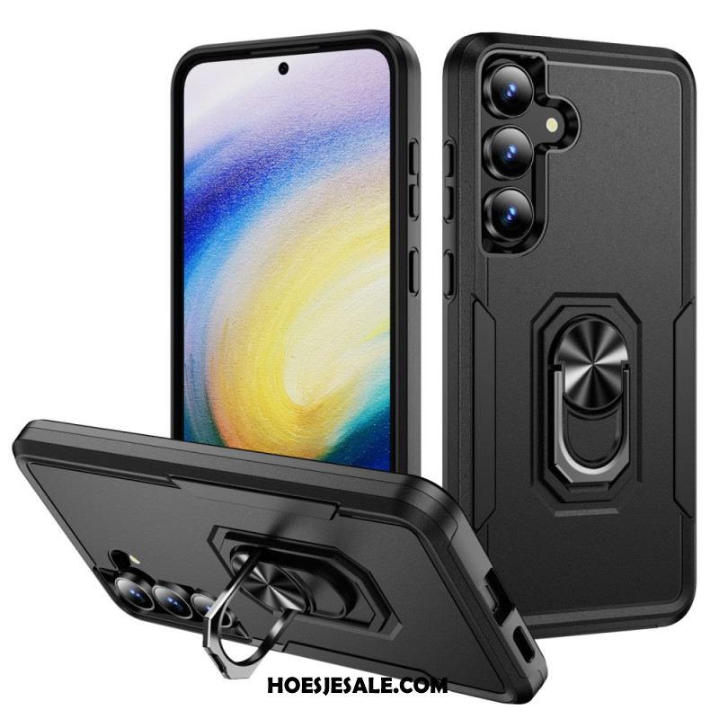 Hoesje Samsung Galaxy S25 Fe Ringhouder Met Metaaleffect