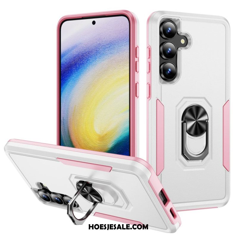 Hoesje Samsung Galaxy S25 Fe Ringhouder Met Metaaleffect