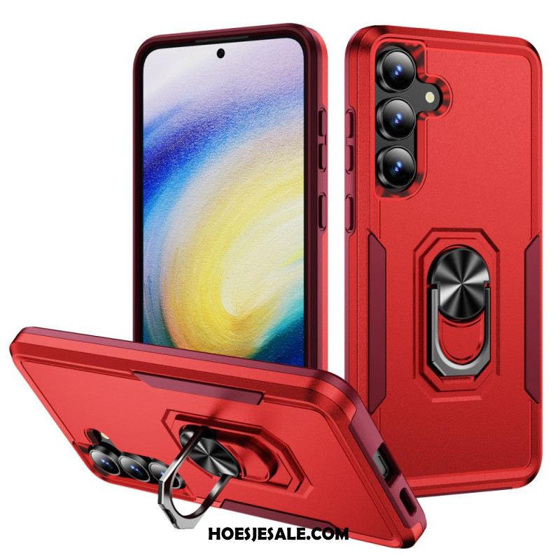 Hoesje Samsung Galaxy S25 Fe Ringhouder Met Metaaleffect