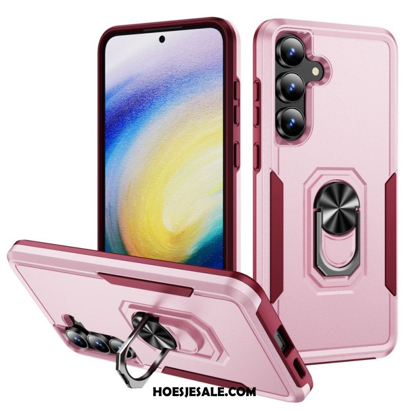 Hoesje Samsung Galaxy S25 Fe Ringhouder Met Metaaleffect