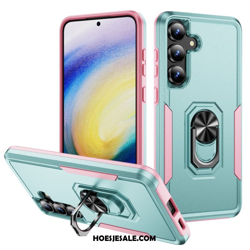 Hoesje Samsung Galaxy S25 Fe Ringhouder Met Metaaleffect