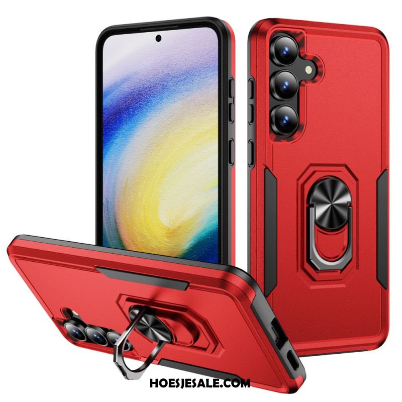 Hoesje Samsung Galaxy S25 Fe Ringhouder Met Metaaleffect