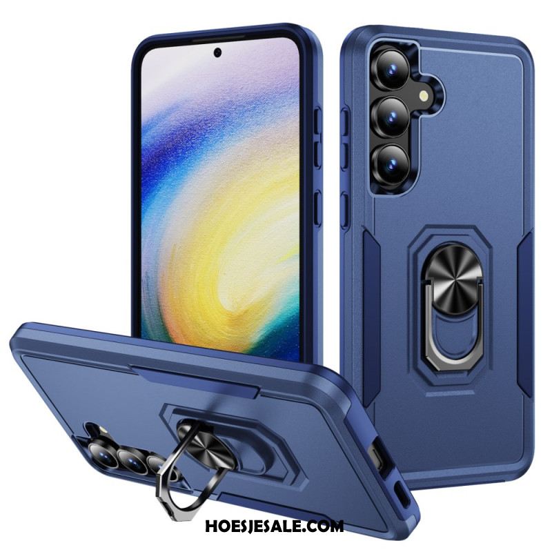 Hoesje Samsung Galaxy S25 Fe Ringhouder Met Metaaleffect