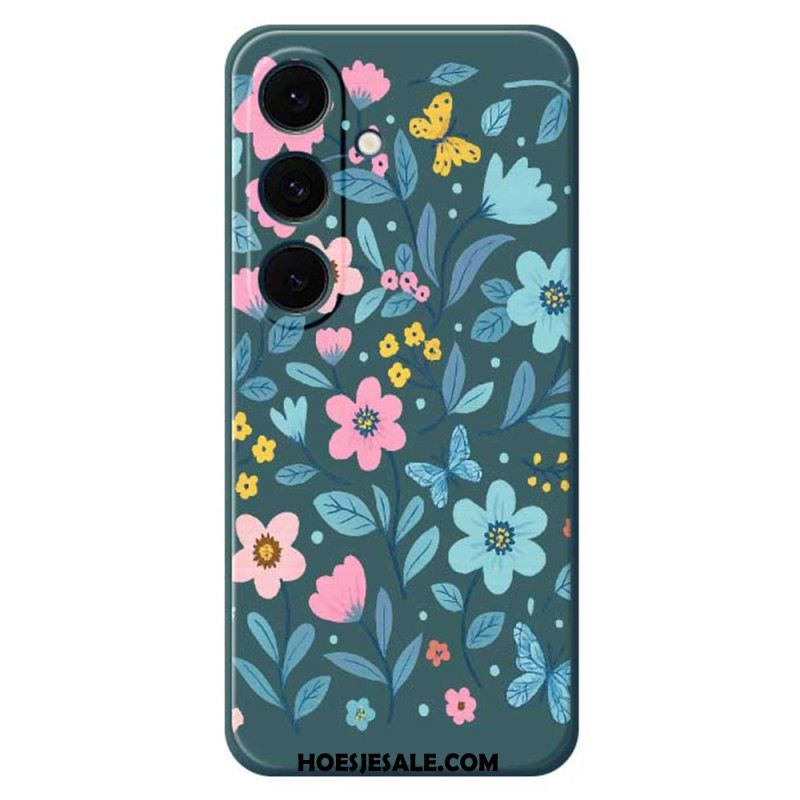Hoesje Samsung Galaxy S25 Fe Siliconen Met Bloemenprint Bescherming Hoesje