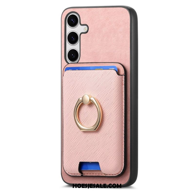 Hoesje Samsung Galaxy S25 Plus 5g Afneembare Magnetische Kaarthouder Bescherming Hoesje