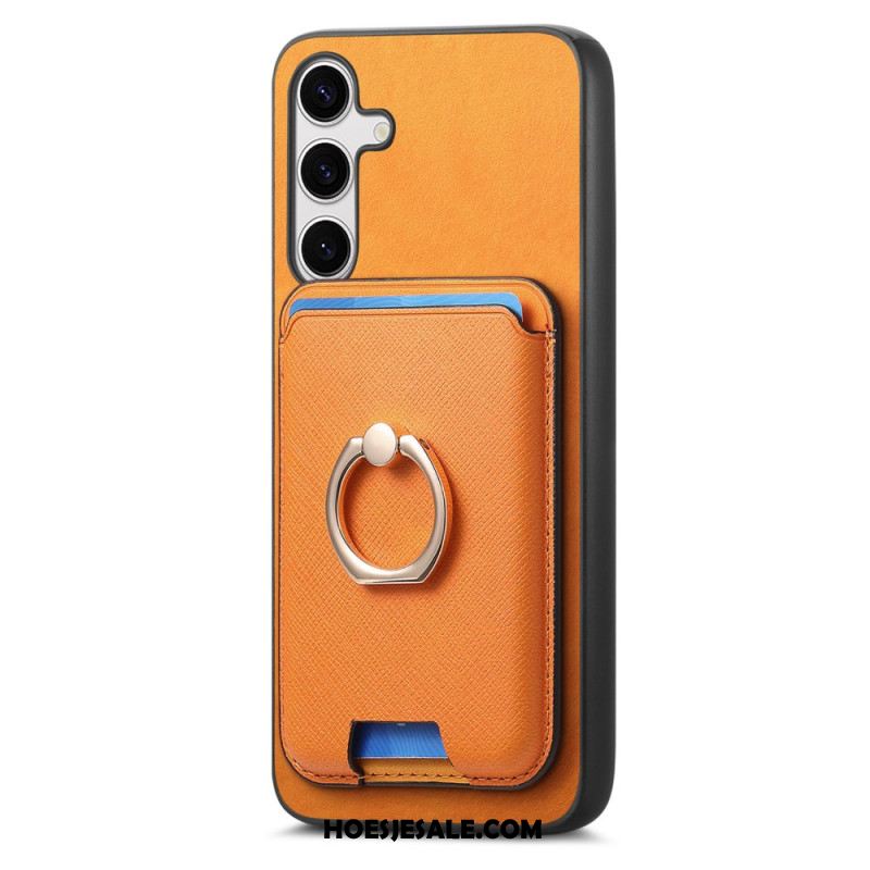 Hoesje Samsung Galaxy S25 Plus 5g Afneembare Magnetische Kaarthouder Bescherming Hoesje