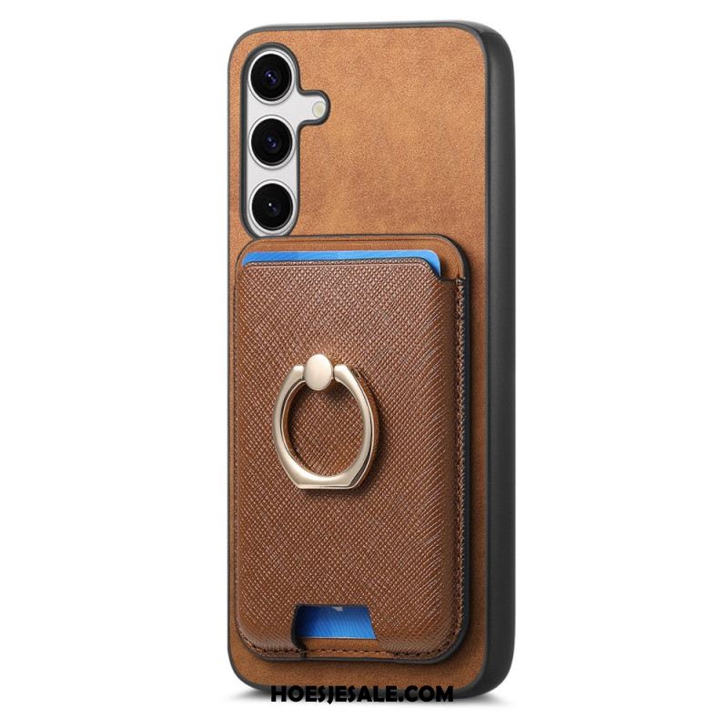 Hoesje Samsung Galaxy S25 Plus 5g Afneembare Magnetische Kaarthouder Bescherming Hoesje