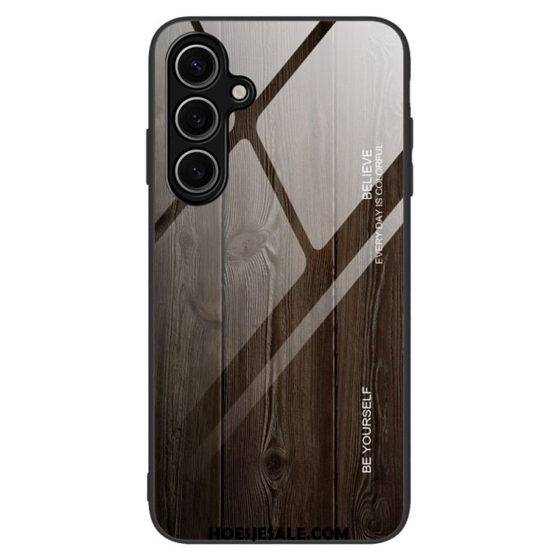 Hoesje Samsung Galaxy S25 Plus 5g Gehard Glas Met Hout