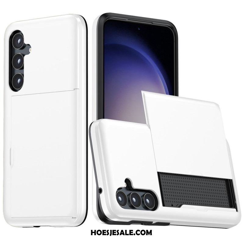 Hoesje Samsung Galaxy S25 Plus 5g Geïntegreerde Kaarthouder Met Metaaleffect Bescherming Hoesje