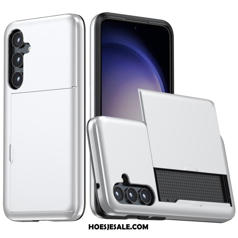 Hoesje Samsung Galaxy S25 Plus 5g Geïntegreerde Kaarthouder Met Metaaleffect Bescherming Hoesje