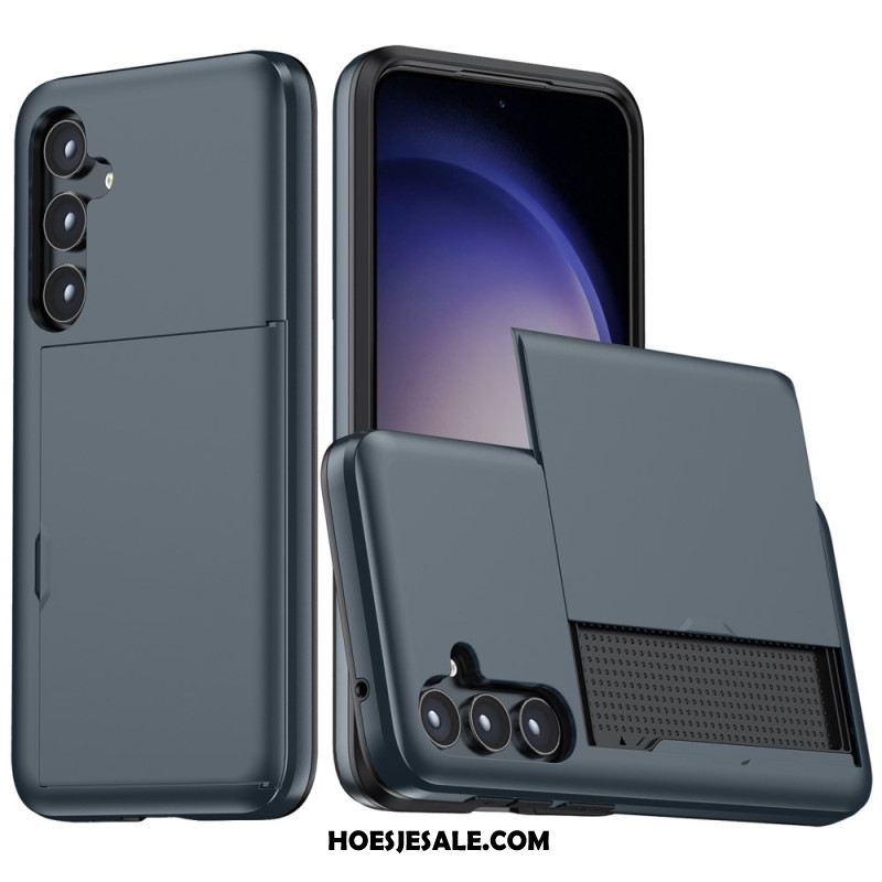 Hoesje Samsung Galaxy S25 Plus 5g Geïntegreerde Kaarthouder Met Metaaleffect Bescherming Hoesje