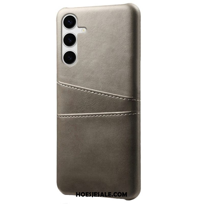 Hoesje Samsung Galaxy S25 Plus 5g Kaarthouder Met Leer-effect Bescherming Hoesje