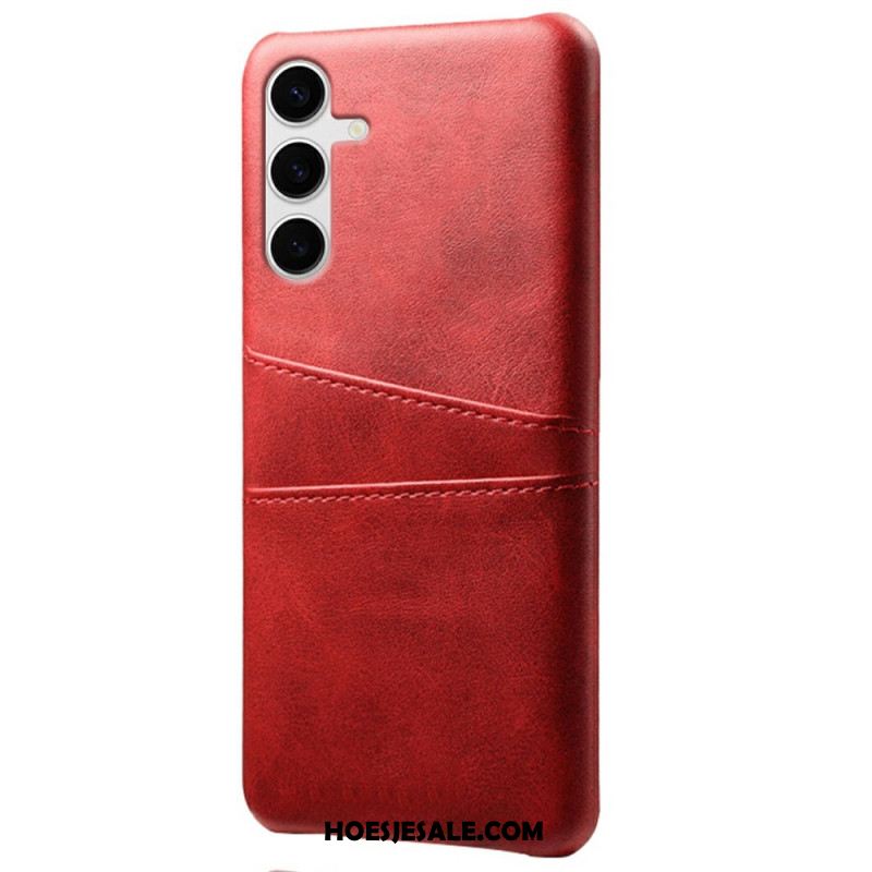 Hoesje Samsung Galaxy S25 Plus 5g Kaarthouder Met Leer-effect Bescherming Hoesje