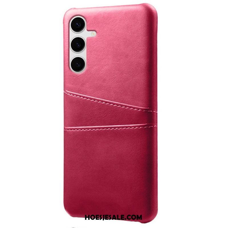 Hoesje Samsung Galaxy S25 Plus 5g Kaarthouder Met Leer-effect Bescherming Hoesje