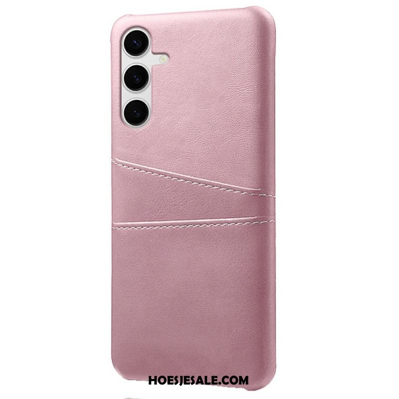 Hoesje Samsung Galaxy S25 Plus 5g Kaarthouder Met Leer-effect Bescherming Hoesje