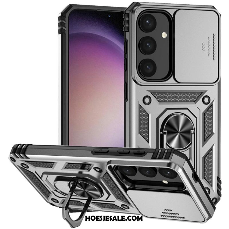 Hoesje Samsung Galaxy S25 Plus 5g Klassieke Ringhouder En Lensbeschermer