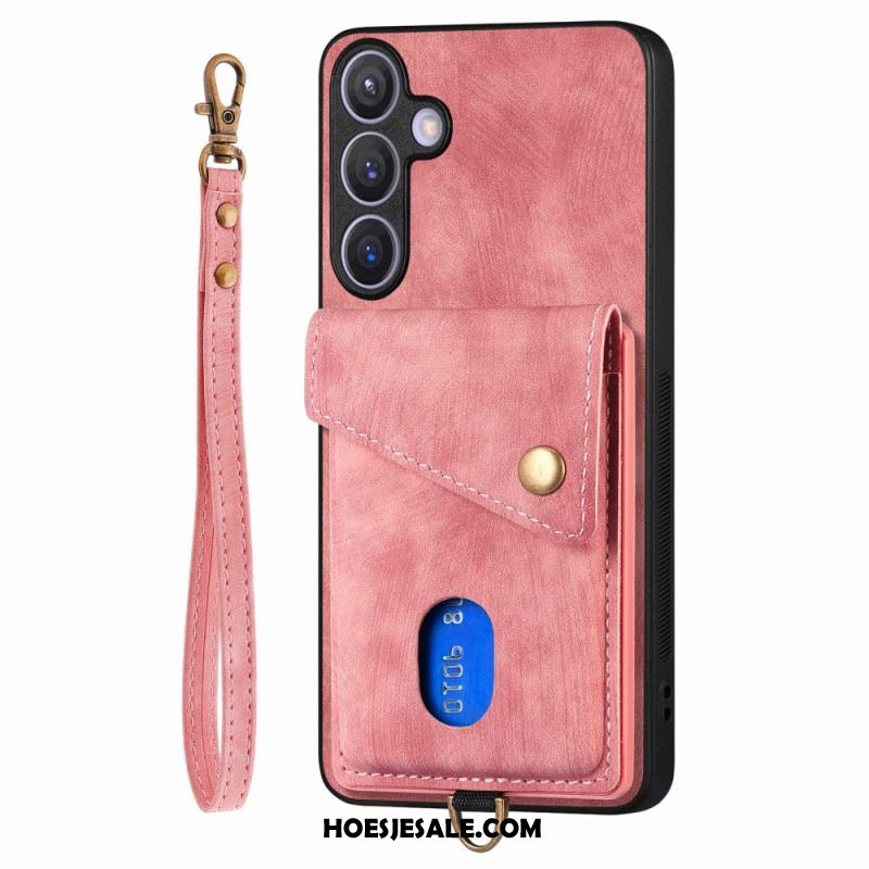 Hoesje Samsung Galaxy S25 Plus 5g Multifunctioneel Met Suède-effect