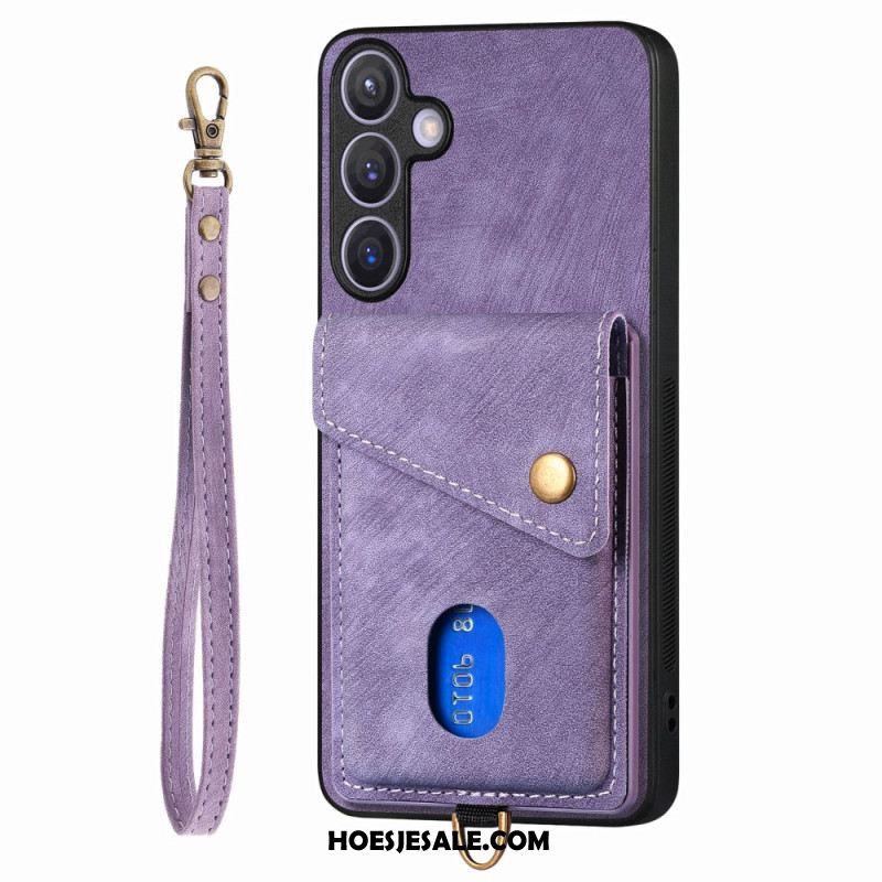 Hoesje Samsung Galaxy S25 Plus 5g Multifunctioneel Met Suède-effect