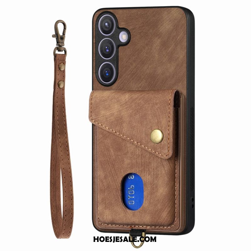 Hoesje Samsung Galaxy S25 Plus 5g Multifunctioneel Met Suède-effect