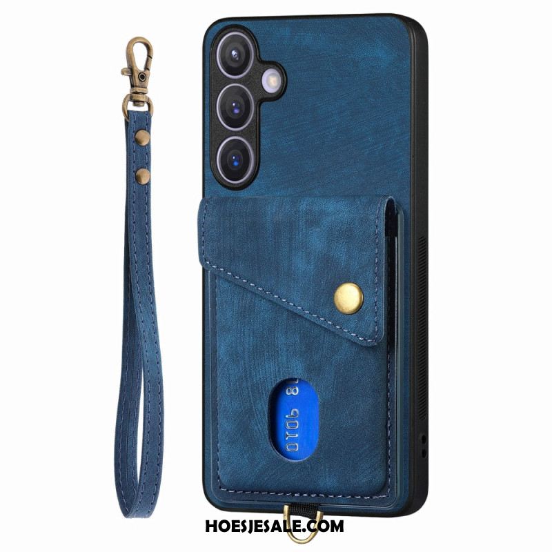 Hoesje Samsung Galaxy S25 Plus 5g Multifunctioneel Met Suède-effect