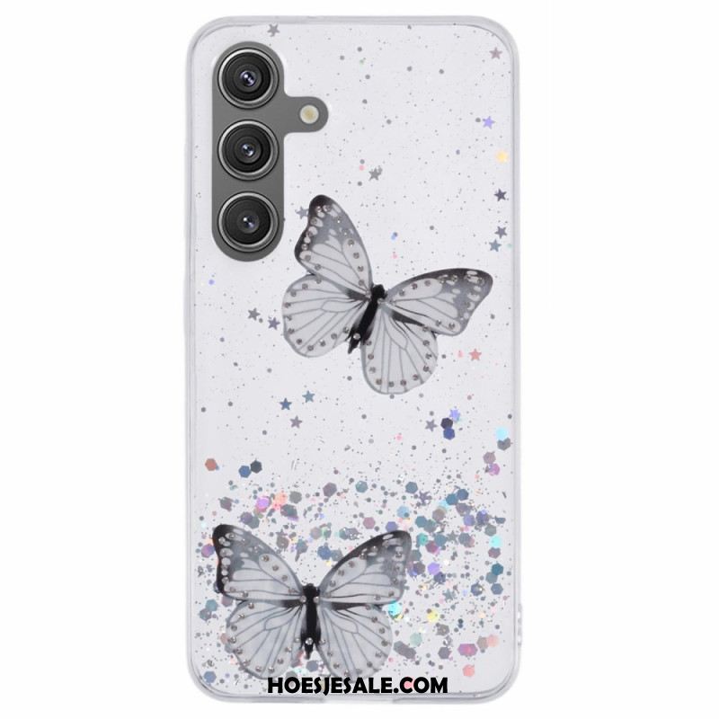 Hoesje Samsung Galaxy S25 Plus 5g Pailletten En Vlinders
