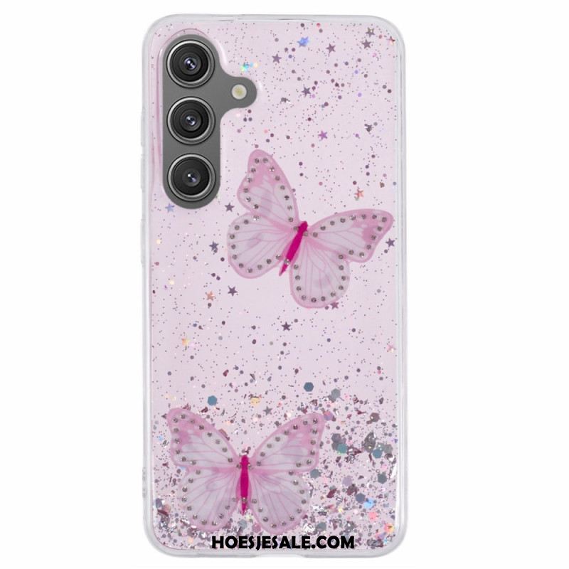 Hoesje Samsung Galaxy S25 Plus 5g Pailletten En Vlinders